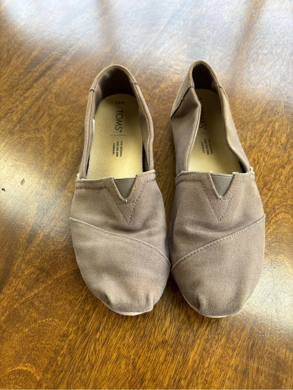 TOMS Classic Slip-On Canvas Shoes - Grey